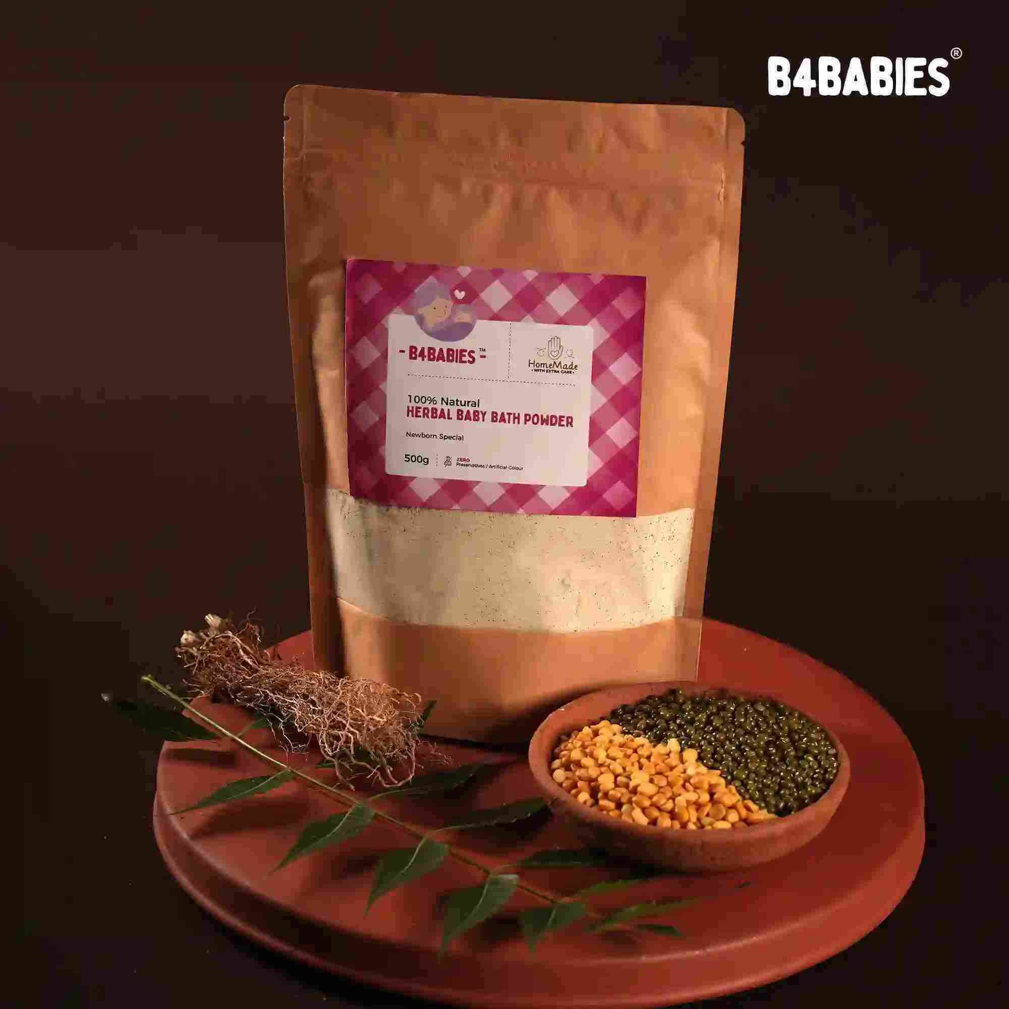 HERBAL BABY BATH POWDER (NEWBORN)