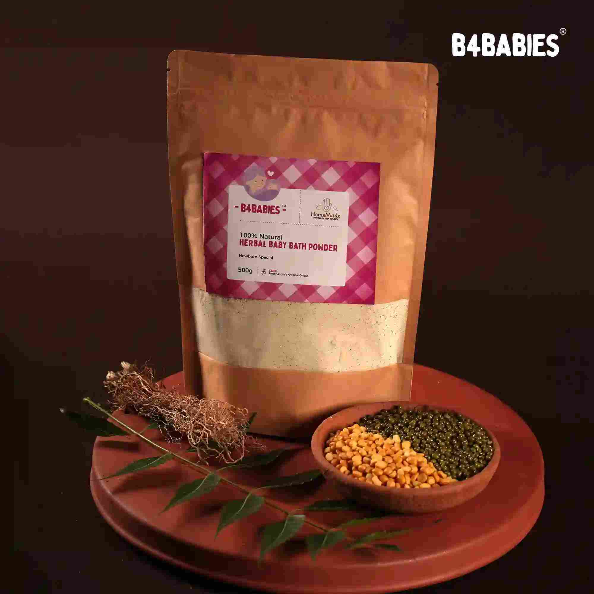 HERBAL BABY BATH POWDER (NEWBORN)